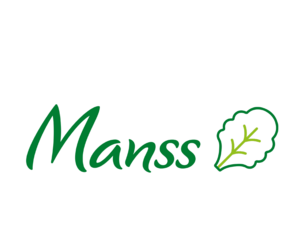 Manss Frischeservice – Partnerbetrieb Manss Frischeservice Logo mit grünem Schriftzug und Salatblatt – regionaler Frischepartner im Fresh + Friends Verbund